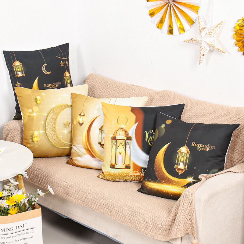 Eid Cushion Cover Pillow Cover Ramadan Decorations For Home Islamic