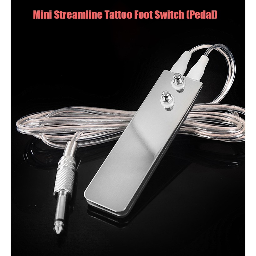 Mini Stainless Steel Tattoo Foot Switch Control With Wire For Power