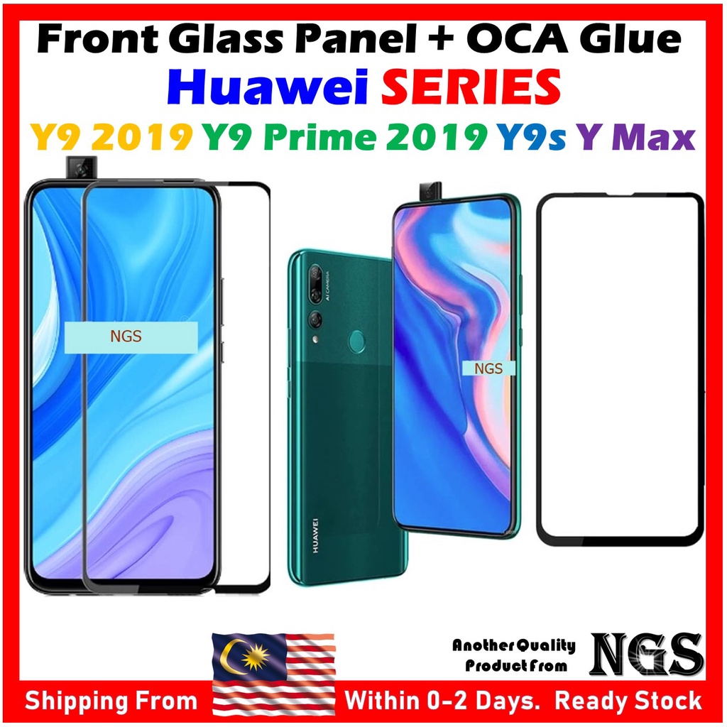 Replacement Front Glass Panel For Huawei Y9 2019 Y9 Prime 2019 Y9s Y