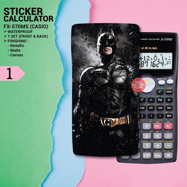 Sticker Calculator Casio Fx Ms St Edition Nd Edition Olympia