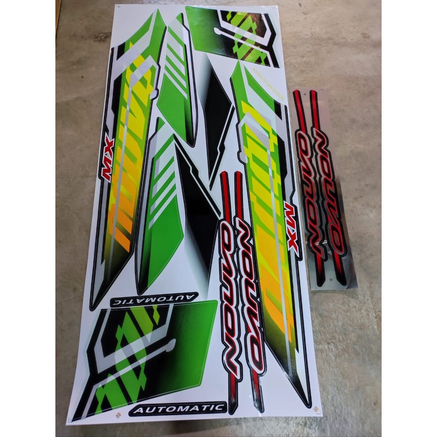 Stiker Sticker Body Stripe Cover Set Yamaha Nouvo Mx Nouvo S Nouvos