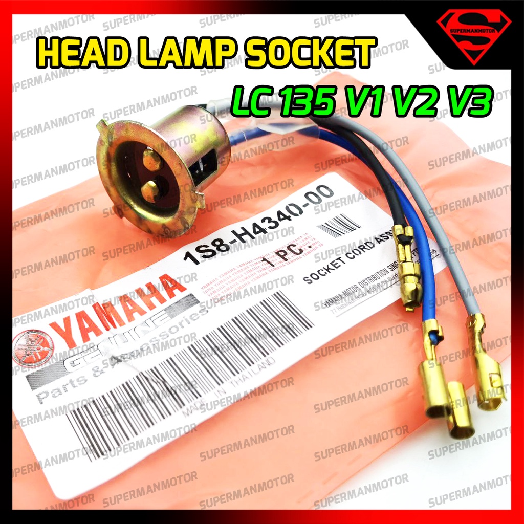 Head Lamp Socket Yamaha Lc Lc V V Original Yamaha Shopee