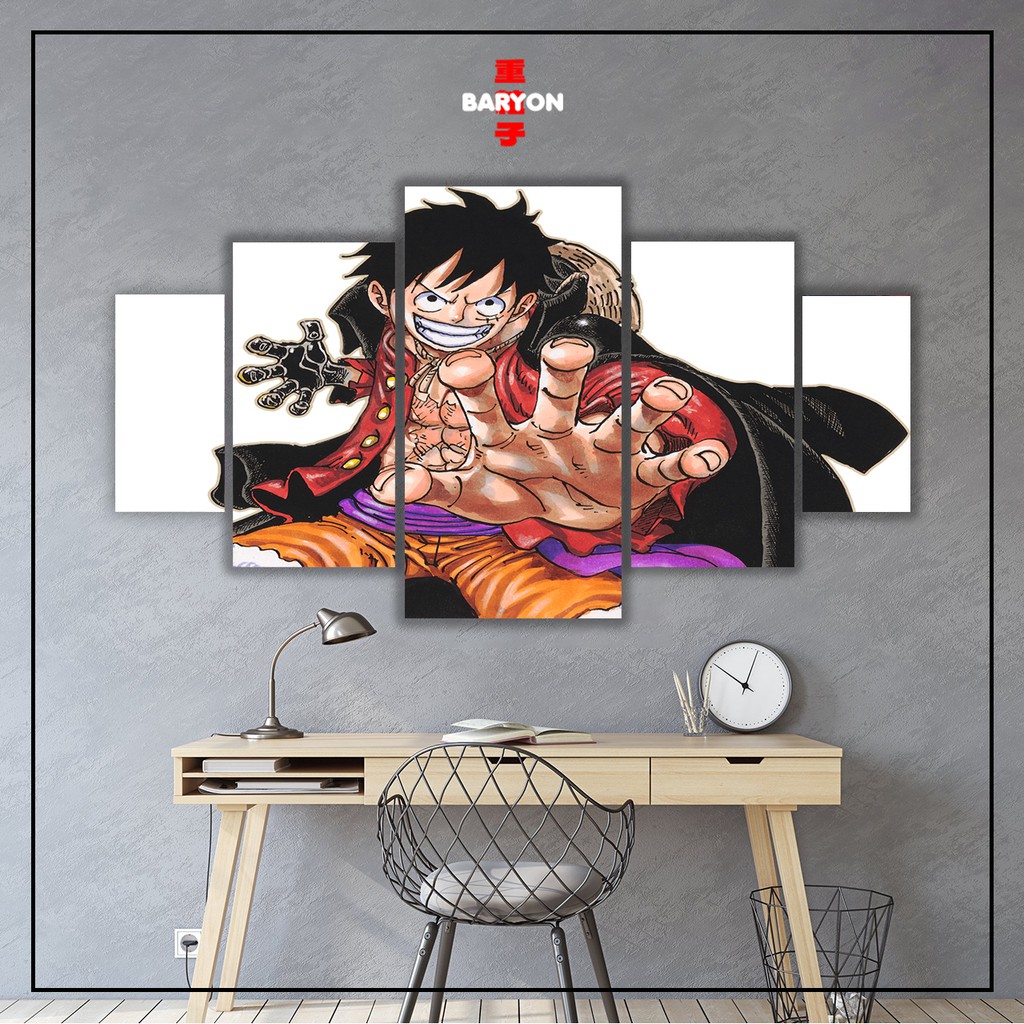 Hiasan Dinding Kayu Baryon Wall Decor Luffy One Piece Set Wall Hanging