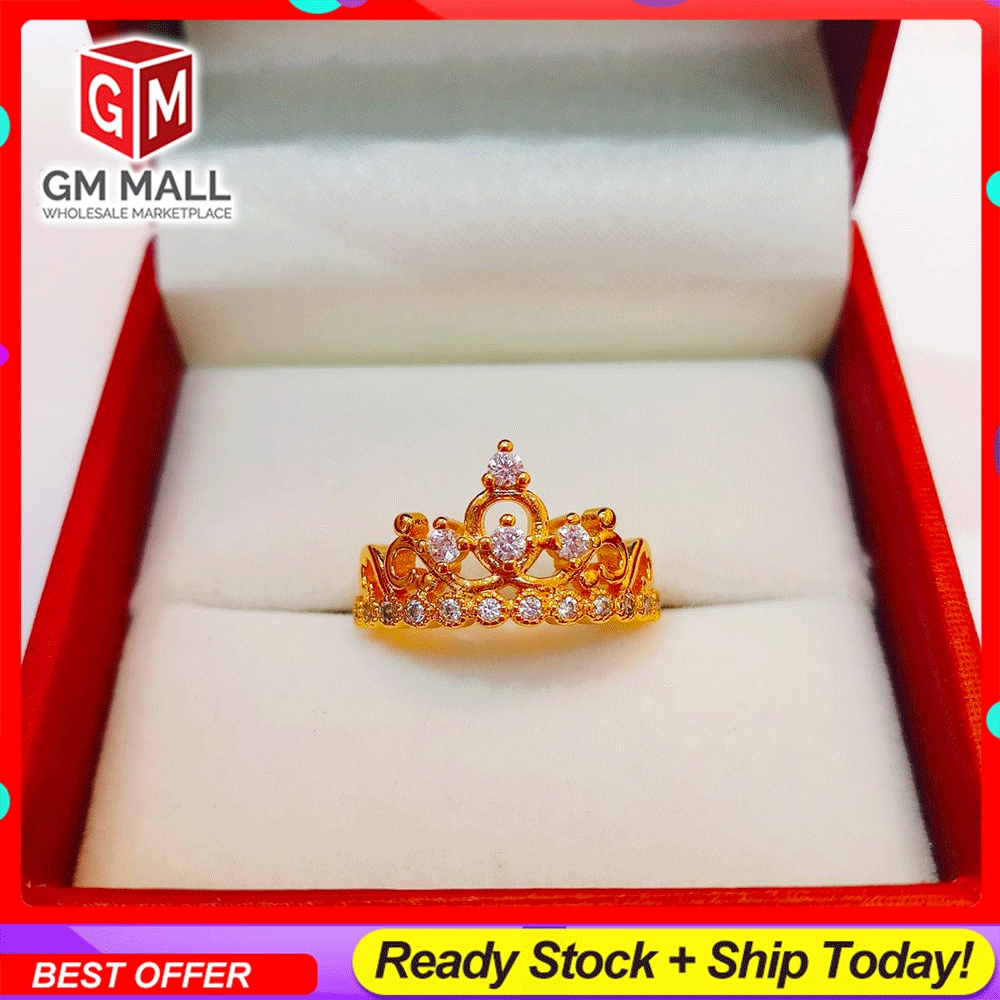 Cop Emas Bangkok Emas Korea Gm Mall Ring Gold Plated Cincin Emas