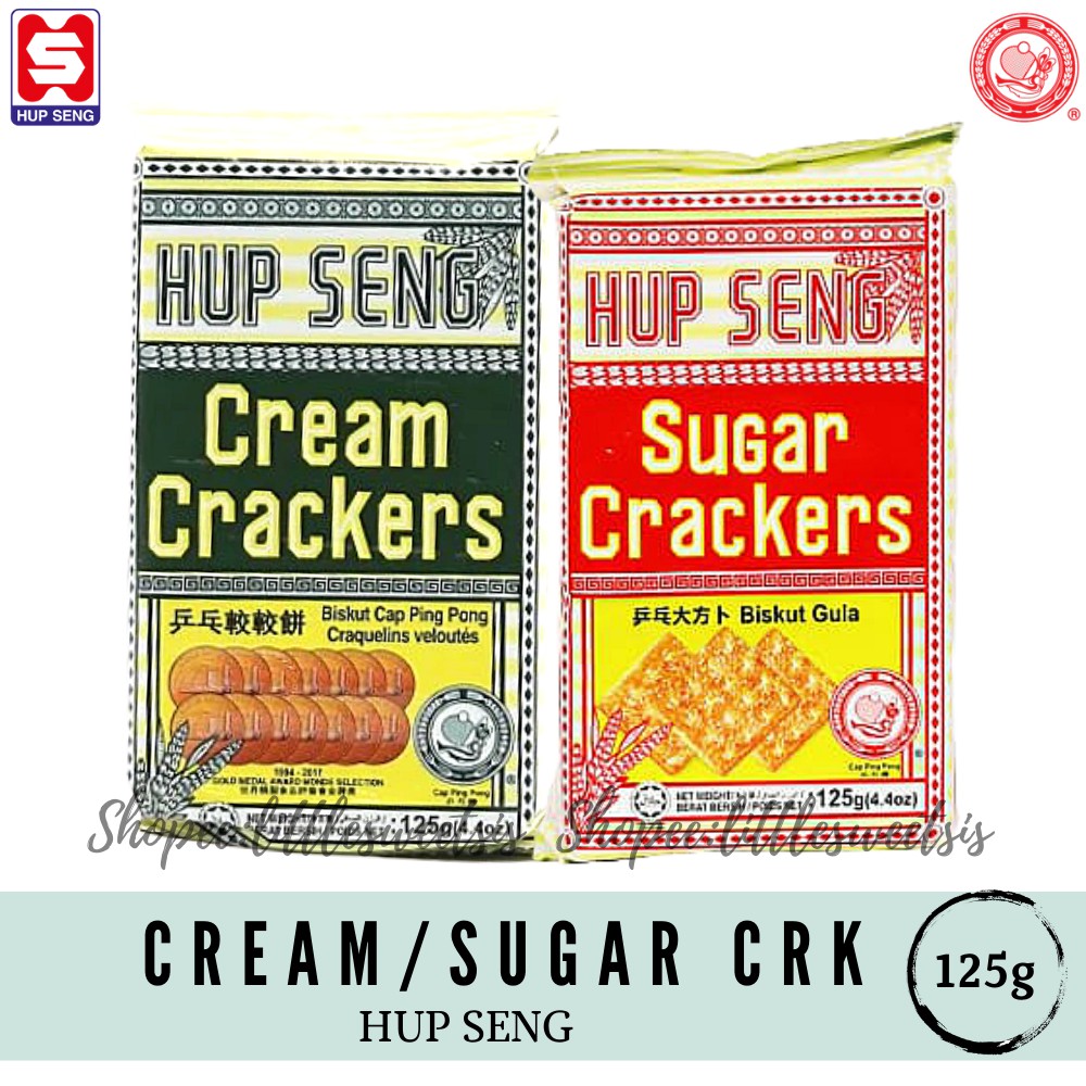 Hup Seng Cream Crackers Sugar Crackers G Shopee Malaysia