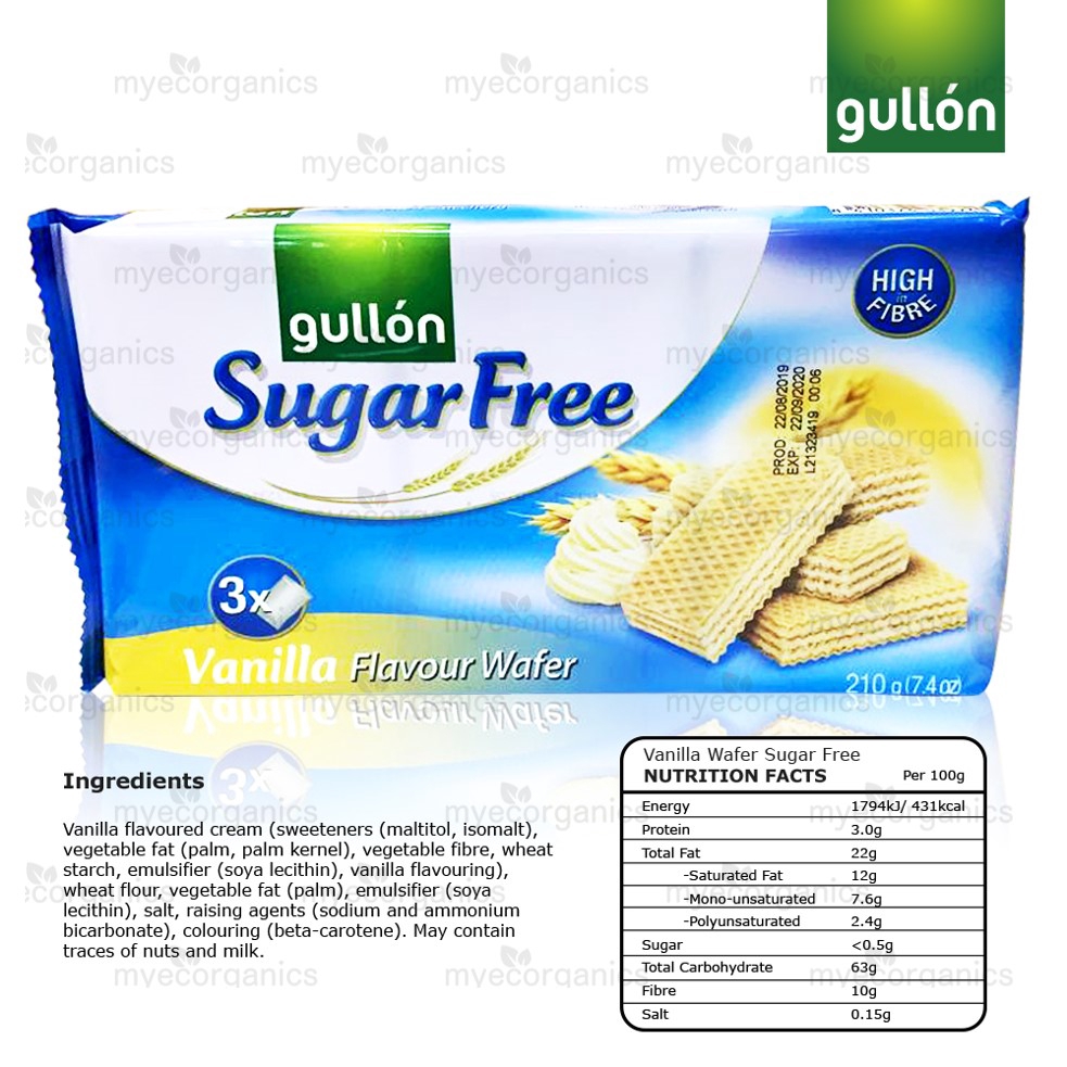 Gullon Sugar Free Wafer X G G Vanilla Chocolate Shopee