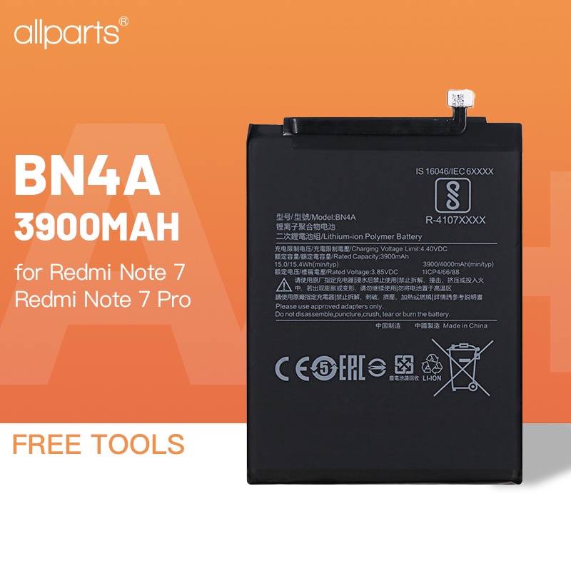 Free Tools Allparts Mah Bn A Battery For Xiaomi Redmi Note