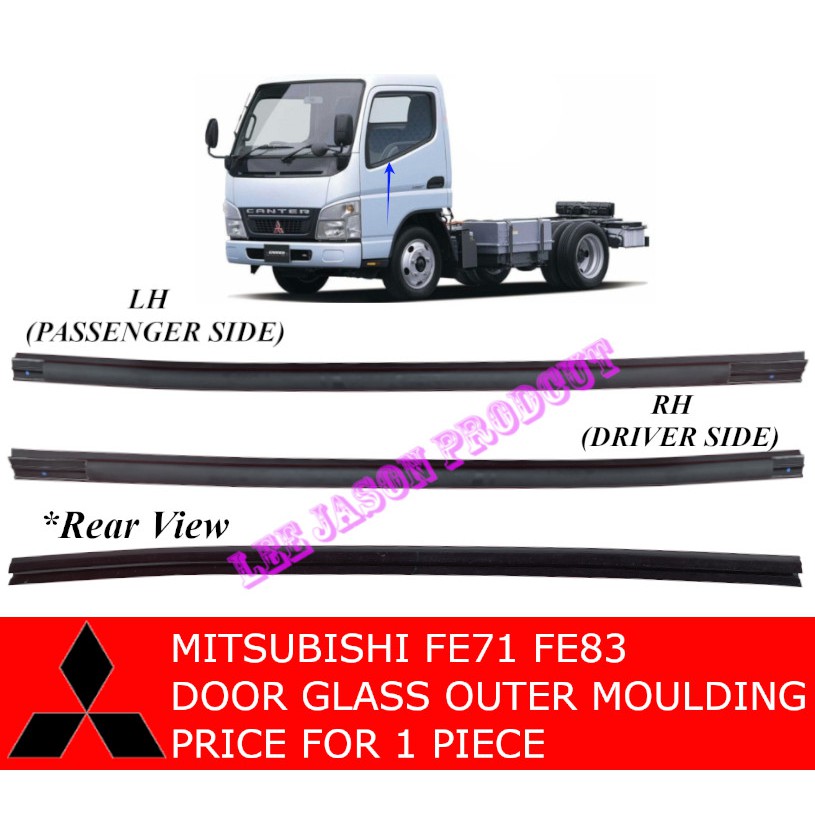 J126S06 MITSUBISHI FUSO CANTER FE71 FE83 DOOR GALSS OUTER MOULDING