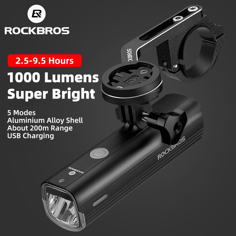 Rockbros Bicycle Hoisting Light Head Light Lumens Powerful