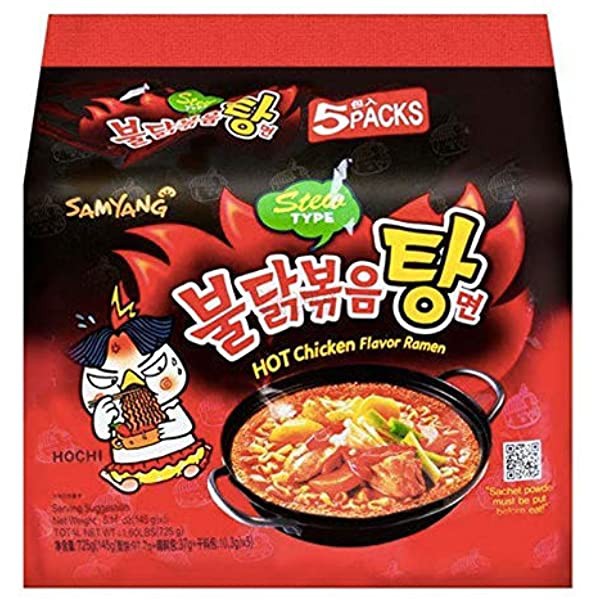 INSTANT NOODLE Samyang Stew Hot Chicken Flavor Ramen 5x145g RATATOO