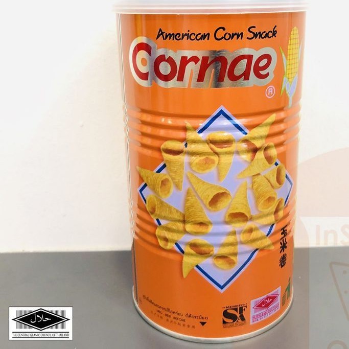 HALAL Thailand Cornae Corn Stack Can 70g Seaweed Original Shopee