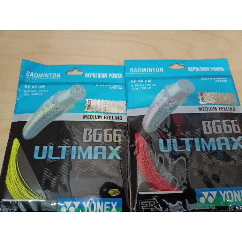 Badminton Rope String BG 66 Ultimax Yonex Racket Original Shopee Malaysia