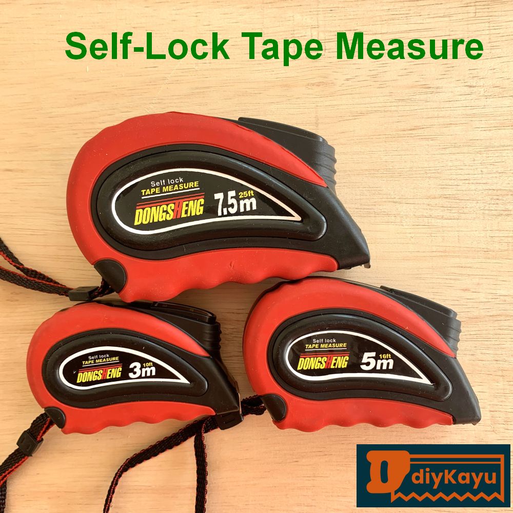 3M 5M 7 5M Self Lock DongSheng Tape Measure Autolock Measuring Tap Ukur