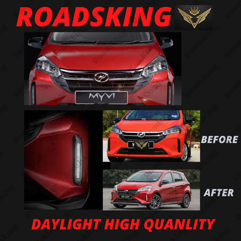 Perodua Myv Front Bumper Oem Running Signal Led Daylight Light