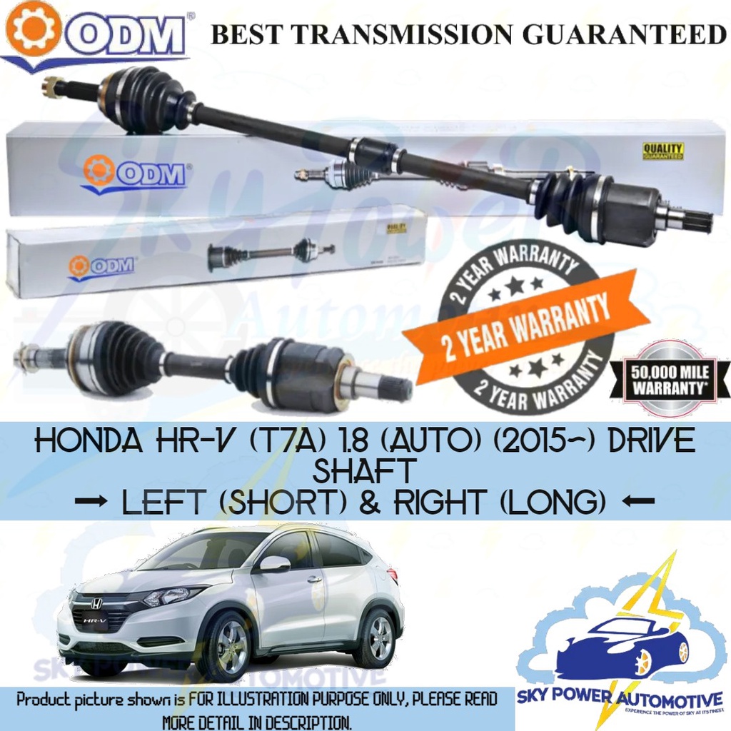 Honda Hr V Hrv T A Auto Odm Drive Shaft Left Right