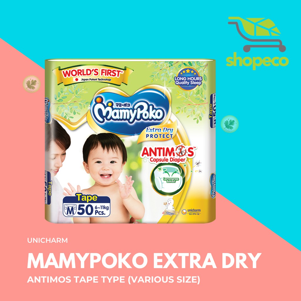 UNICHARM MAMYPOKO EXTRA DRY ANTIMOS PROTECTION TAPE Shopee Malaysia