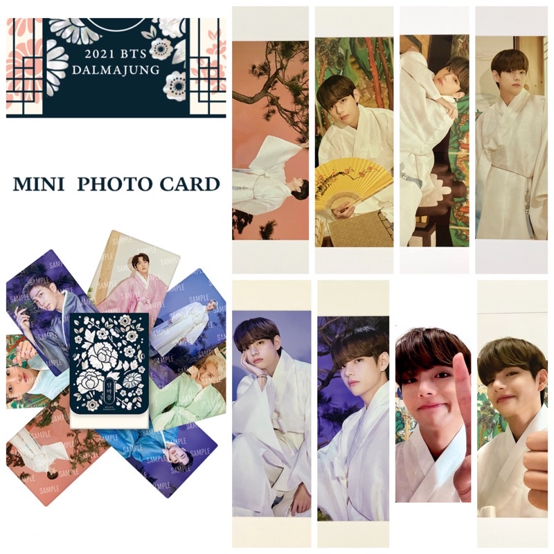 Ready Stock BTS Dalmajung Mini Photo Card Official V Shopee