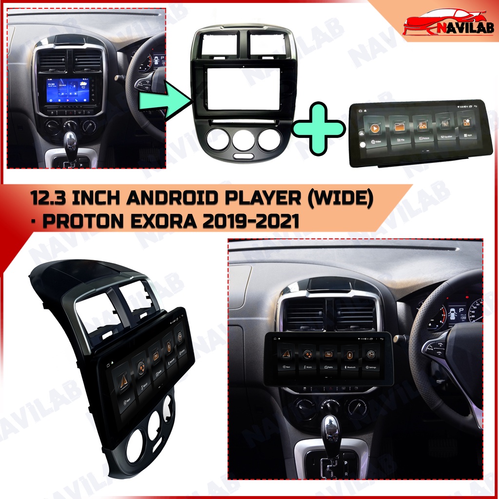 AudioWork Car Android Player 12 3 Inch Android 10 8 Core Proton Exora