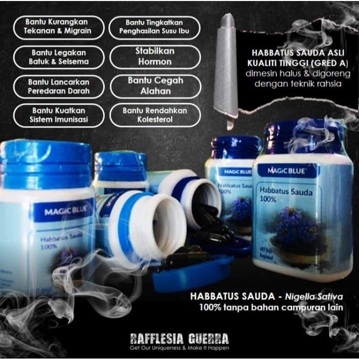 Ready Stockoriginal Capsule Magic Blue Habbatus Sauda Shopee Malaysia