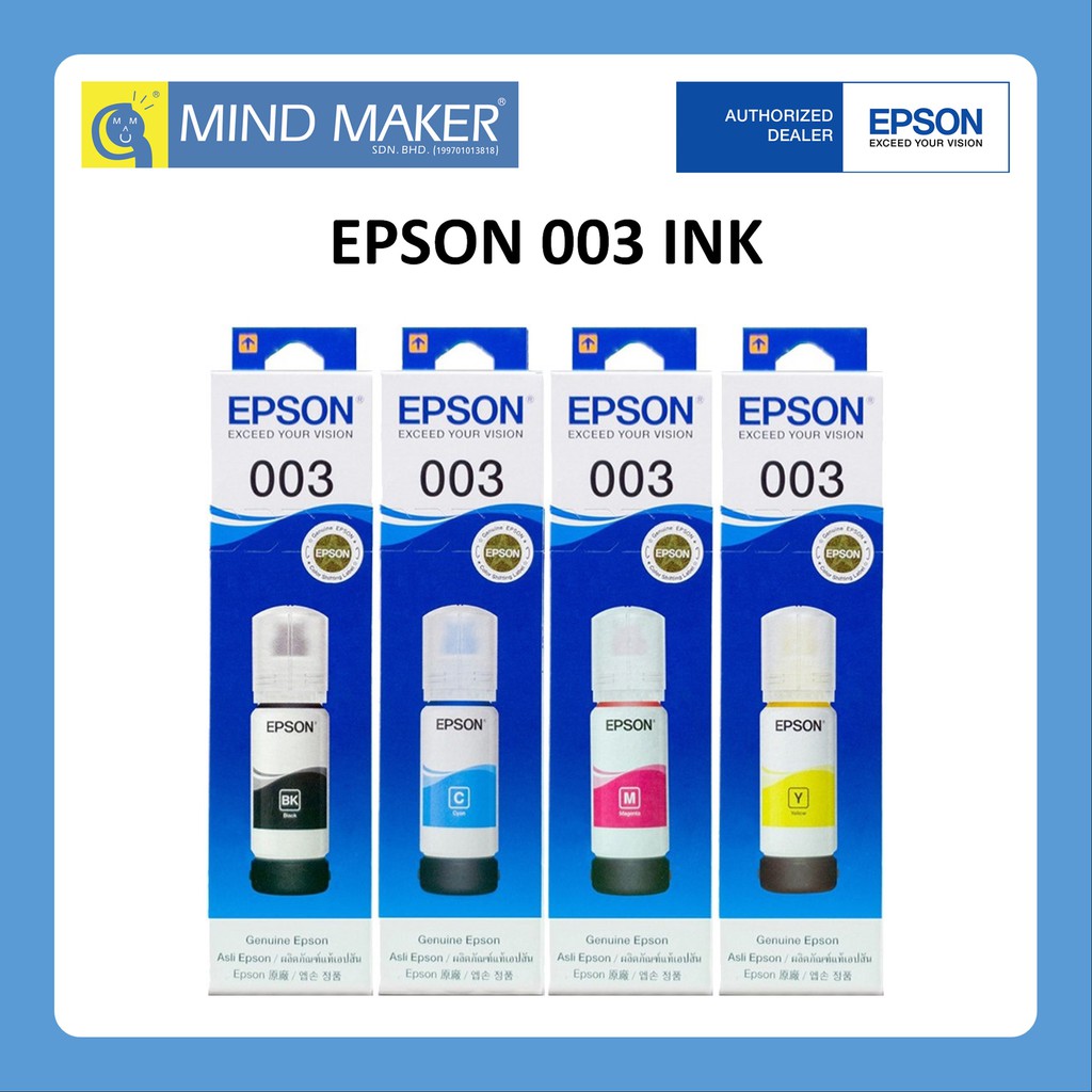 Original Epson Refill Ink Black Cyan Magenta Yellow For Printer