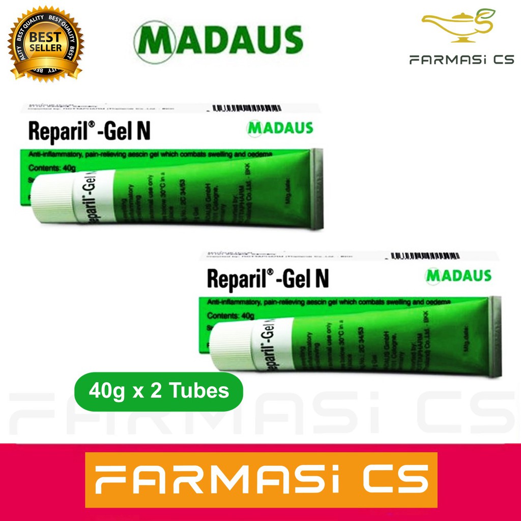 Reparil Gel N 40g X 2tubes Anti Inflammatory And Reduce Swelling Exp