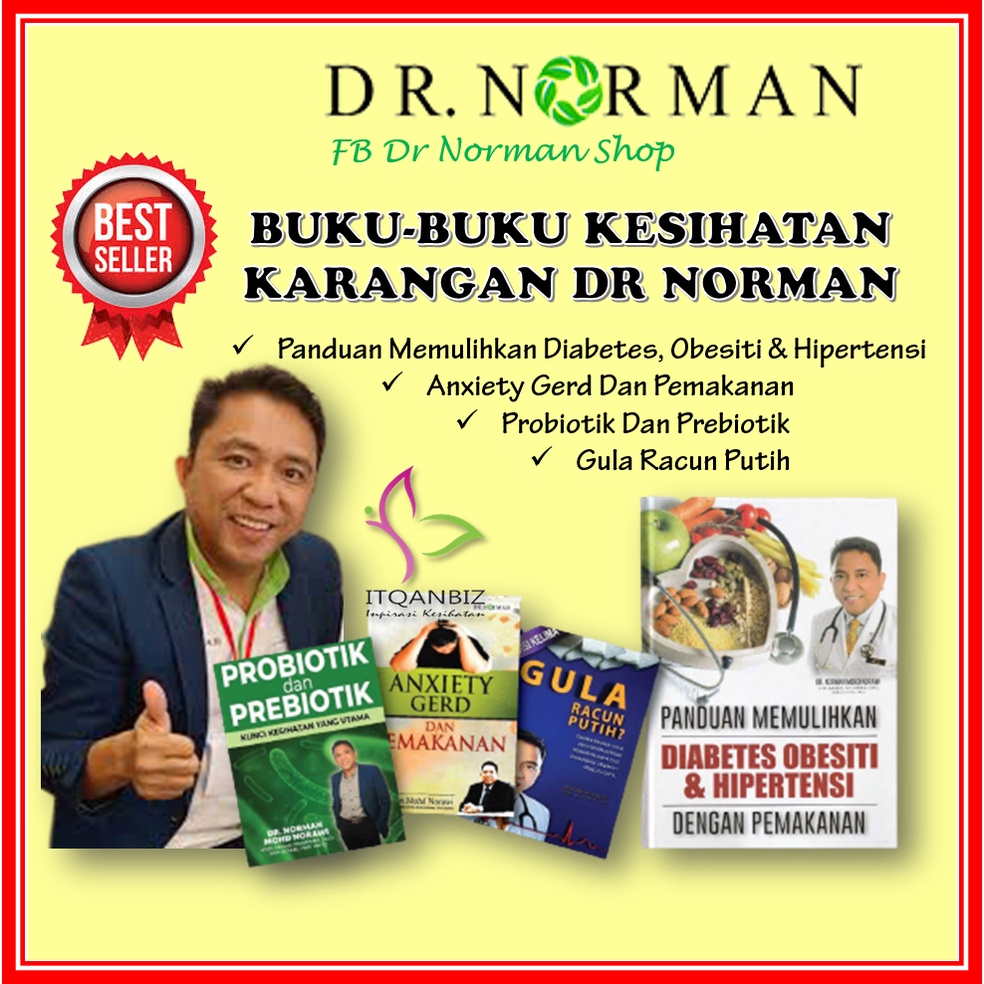 BUKU BUKU KESIHATAN KARANGAN DR NORMAN PULIH DIABETES OBESITI