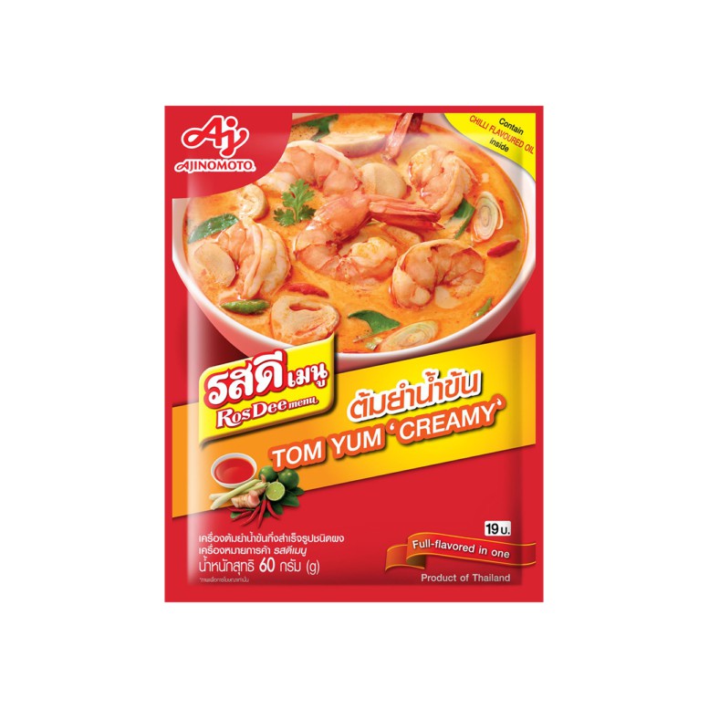 Ajinomoto Thailand Rosdee Menu Ka Prao Tom Yam Kung Creamy Tomyum