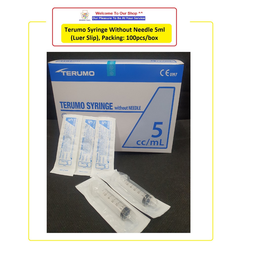 Terumo Syringe Without Needle Ml Luer Slip Packing Pcs Box