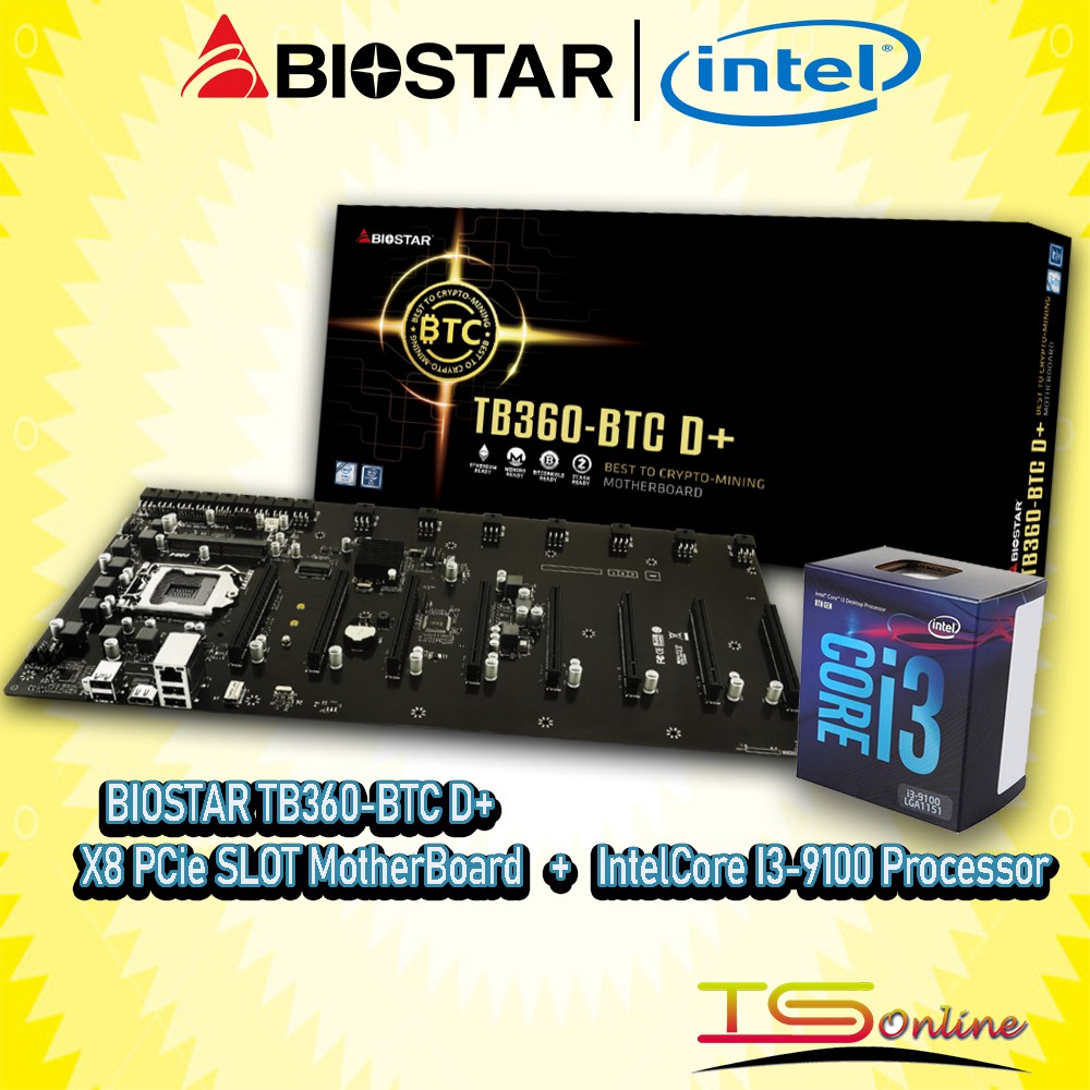 Biostar TZ590 BTC DUO LGA1200 8 PCIE Slots TB360 BTC PRO 2 0 12