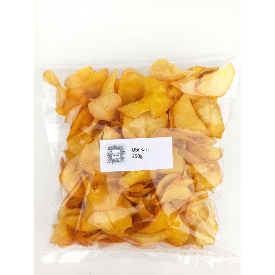 Kerepek Ubi Kari Curry Flavored Cassava Chips 250gram 500gram