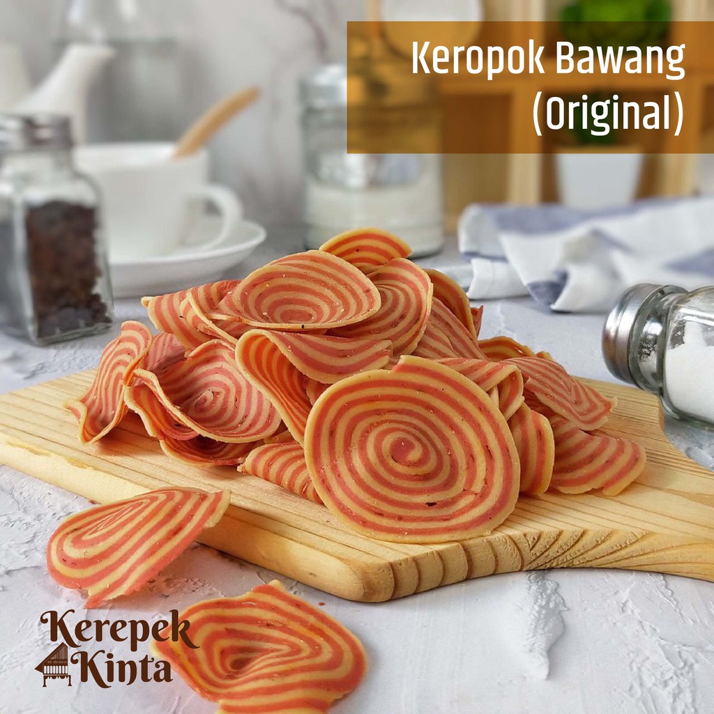 KEREPEK KINTA Kerepek Bawang Original 140 GRAM 500GRAM Shopee