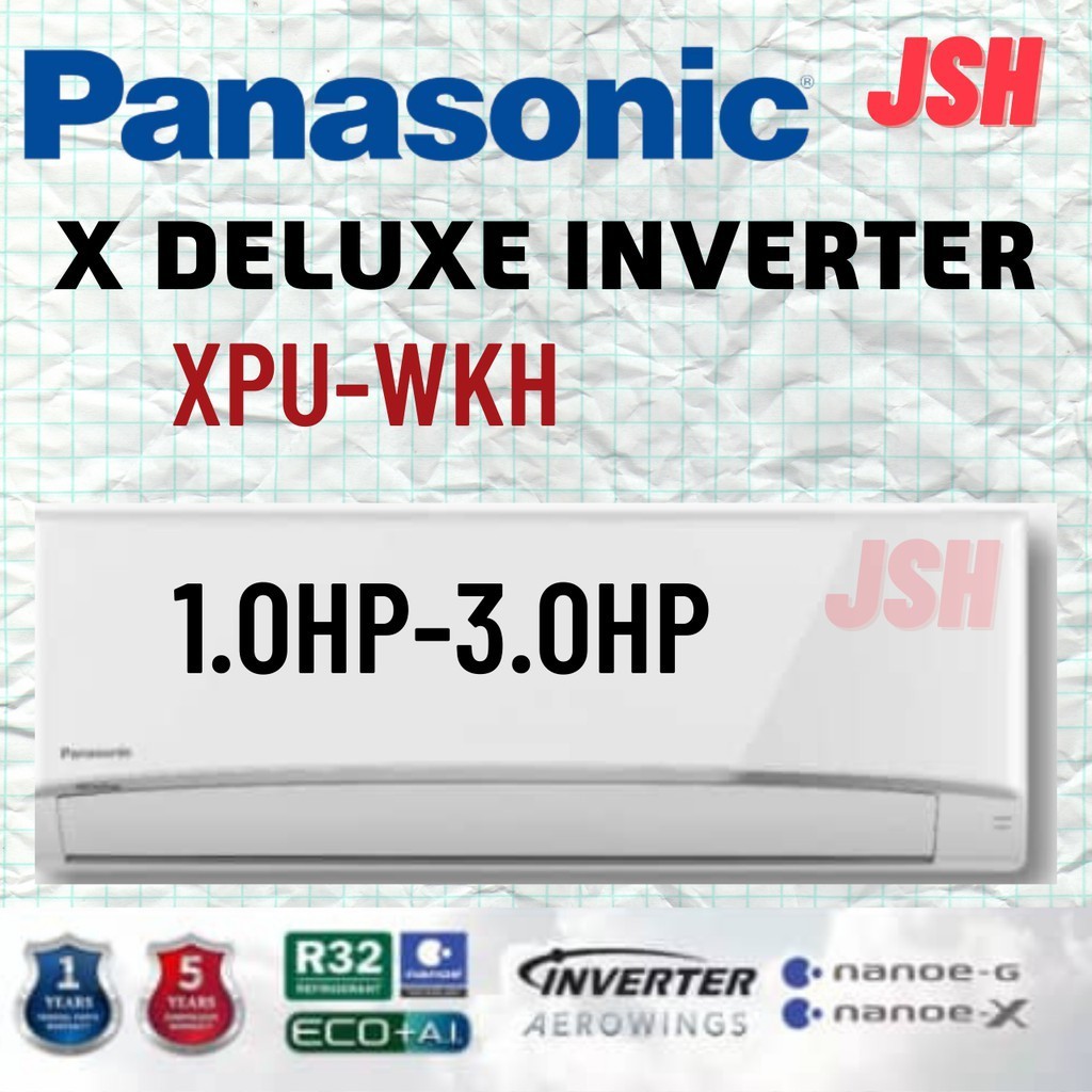 Panasonic R X Deluxe Star Inverter Wall Mounted Air Cond Shopee