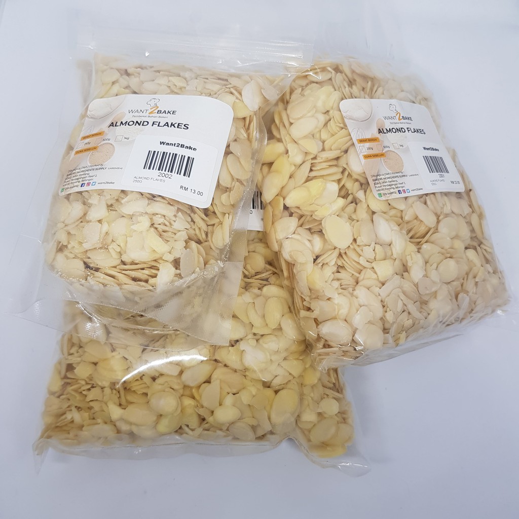 Want Bakeimported Almond Flakes From Usa Kacang Badam No Msg No