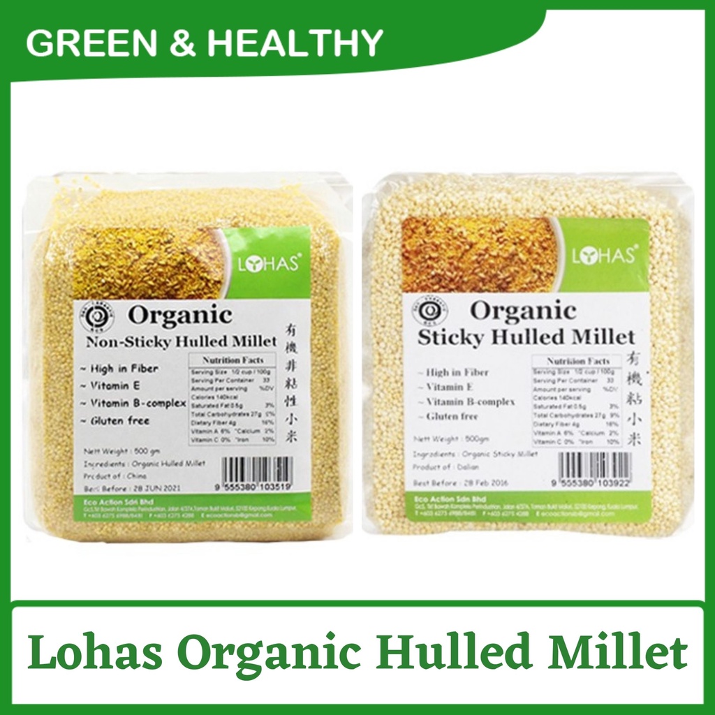 Lohas Organic Non Sticky Sticky Hulled Millet G