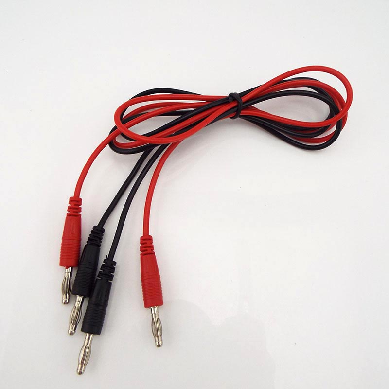 1M Double End Test Lead Wire Line Voltage Banana Plug Alligator Clip