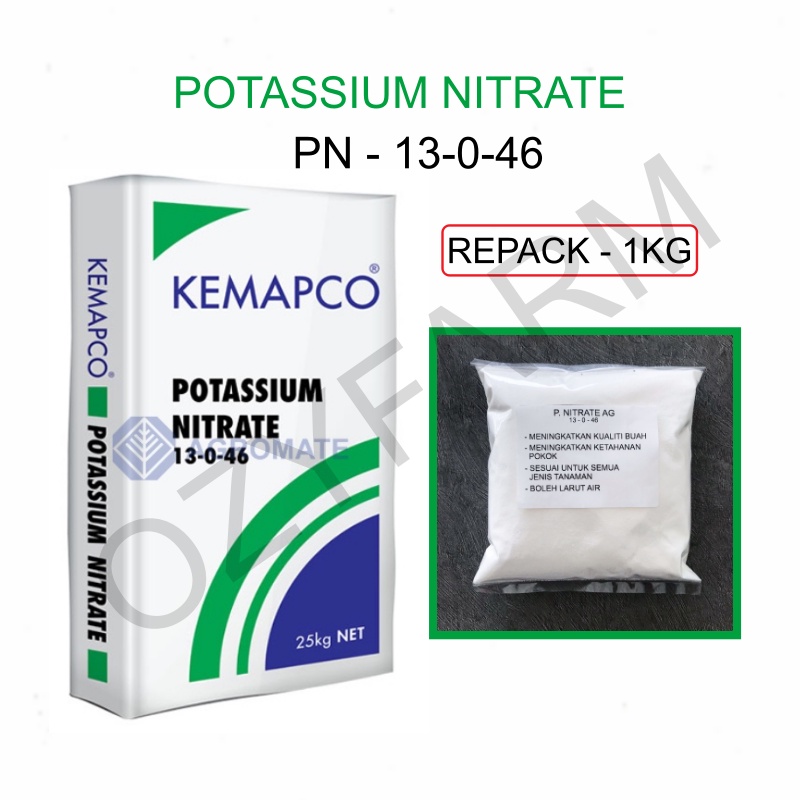 Potassium Nitrate Kemapco Kno Baja Buah Bunga Original Kg