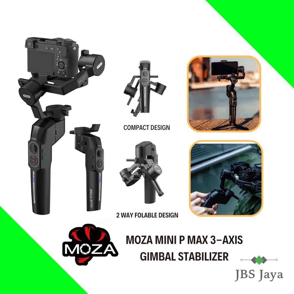 Moza Mini P Max Axis Handheld Gimbals Stabilizer For Mirrorless