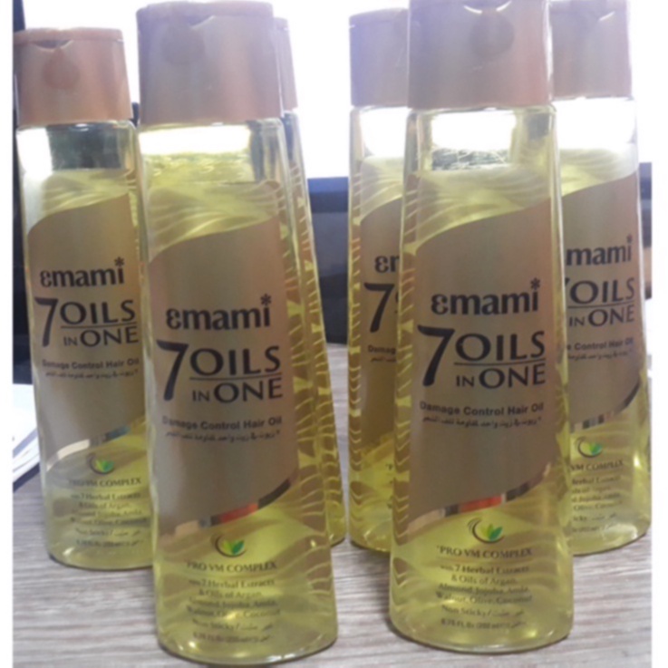 Emami 7 Oils In One Damage Control Castor Hair Oil 200ml Readystock