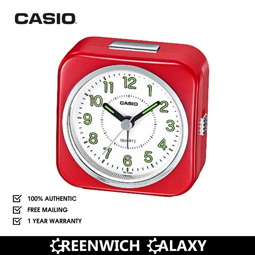 Casio Travel Alarm Clock TQ 143S 4D Shopee Malaysia