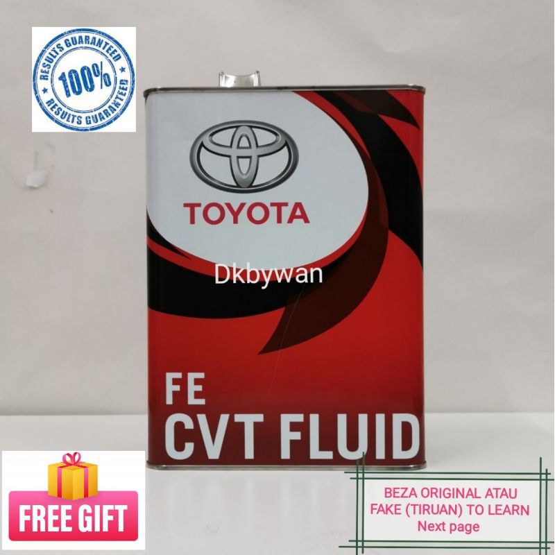 Original Toyota Atf Auto Transmission Fluids Cvt Fe Gear Oil L