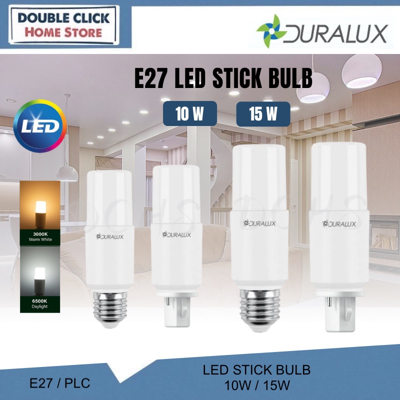 Sirim Duralux 10W 14W E27 PLC LED Stick Bulb LED Bulb 3000K 4000K