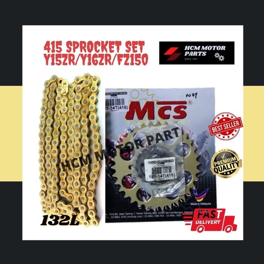 Sprocket Set Gold For Y Zr Y Zr Fz Spoket Racing Satu Set Emas