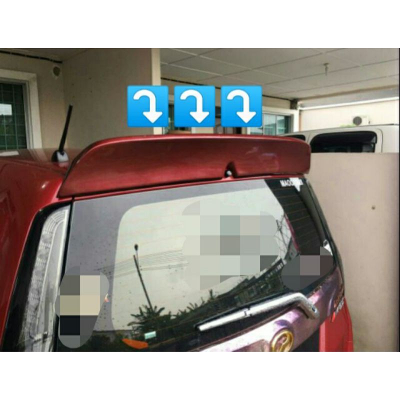 Alza Spoiler Perodua Ducktail Rocket Bunny Style Firber Glass Shopee