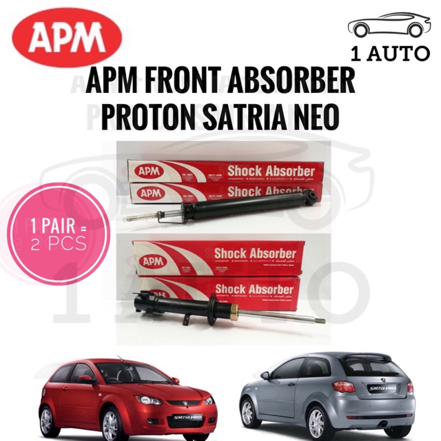 Apm Front Depan Gas Shock Absorber For Proton Satria Neo Pair