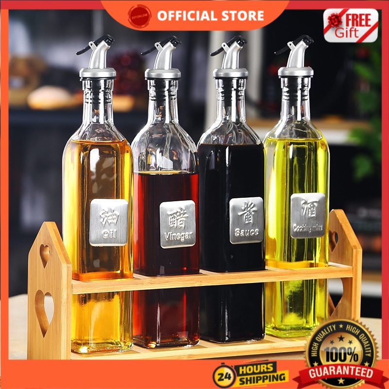 Diyonline Ml Oil Bottle Dispenser Seasoning Sauce Vineger Glass