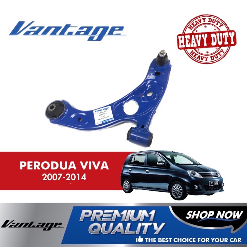 1 Pair PILIHAN UTAMA Front Lower Arm Perodua Viva Front Spec Heavy