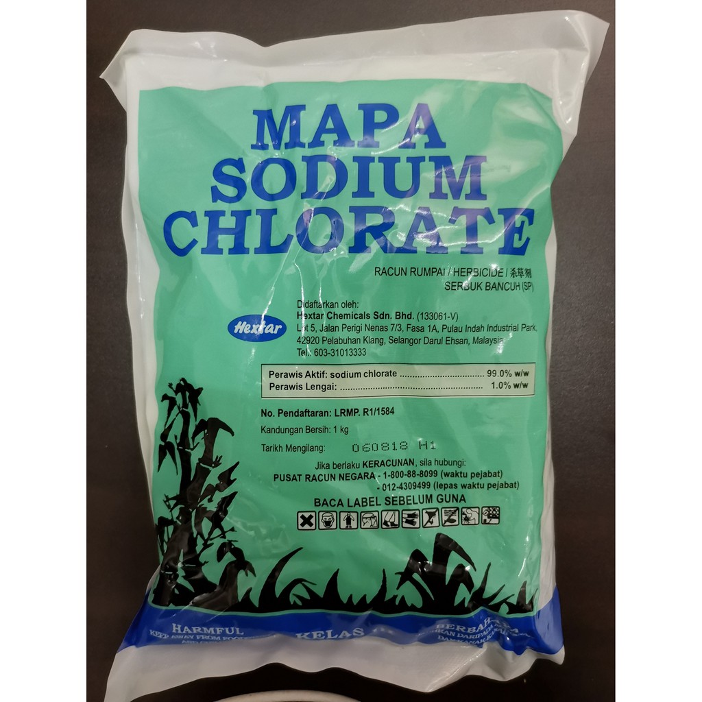 Mapa Sodium Chlorate Kg Herbicide Racun Rumpai Shopee Malaysia