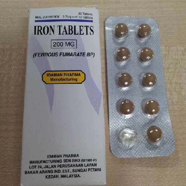 Ferrous Fumarate Iron Mg Tablet S Box Shopee Malaysia