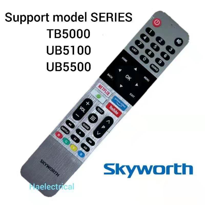 Original Skyworth Smart Tv Remote Control Tb Ub Ub Shopee