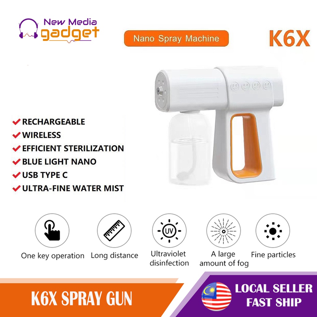 Nano Spray Gun K X Atomization Disinfection Gun Wireless Household